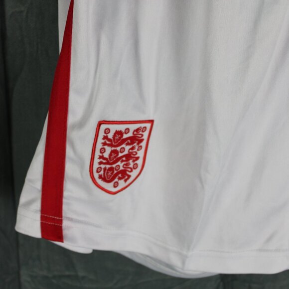 Team England Soccer Shorts (Retro) - Home Whites by Umbro - Men's Large - Picture 2 of 7